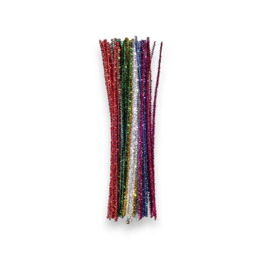 Picture of CRAFT PIPE CLEANERS GLITTERED 30CM - 15PK